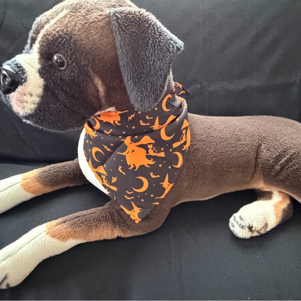 New Witch Design Dog Bandanna - Picture 2 of 3
